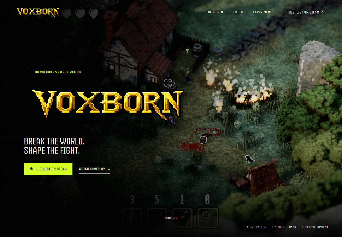 Preview of the Voxborn voxel world